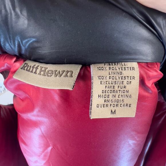 Ruffhewn women's size medium vest vegan fur detachable #2931 - Picture 4 of 5